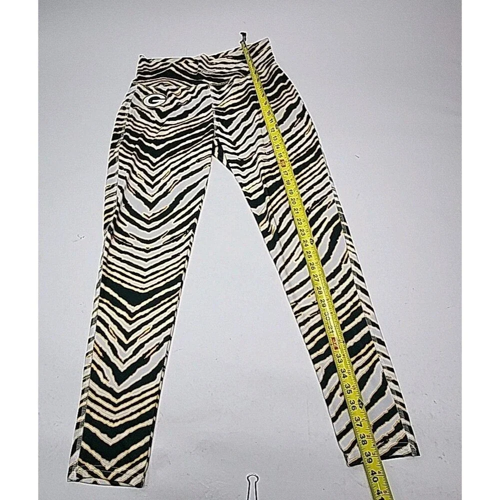 Majestic Leggings Greenbay Packers Leopard Print Zubaz Women Sz XL NFL Football